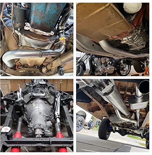 3 Inch T304 Stainless Steel Exhaust Pipe Kit, 3'' OD, 16PCS