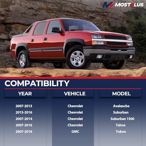MOSTPLUS Rear and Front Quick Complete Struts Shocks Absorbers Compatible with 2007-2014 Chevrolet Suburban 1500/2003-2013 Chevrolet Avalanche/2017-2016 Tahoe/GMC Yukon (Set of 4)