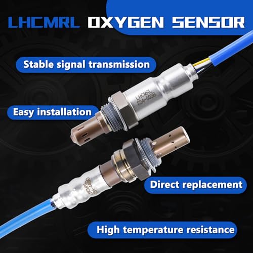 LHCMRL Oxygen O2 Sensors Upstream Downstream 234-5038 234-4490 Compatible with Ford 3.5L 3.7L 2011-2014 Mustang for F-150 Escape Explorer Flex for Lincoln MKS MKZ MKT Mariner Milan