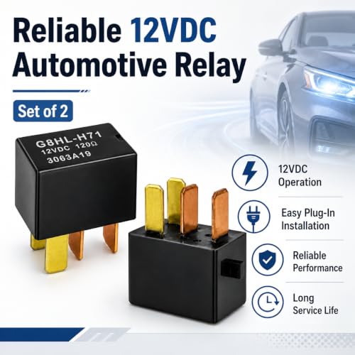 Relay G8HL-H71 (Set of 2), 39794-SDA-A03 39794-SDA-A05 12VDC Automotive Relay - Compatible for 2003-2014 Accord 2006-2014 Civic 2007-2014 Acura MDX CR-V