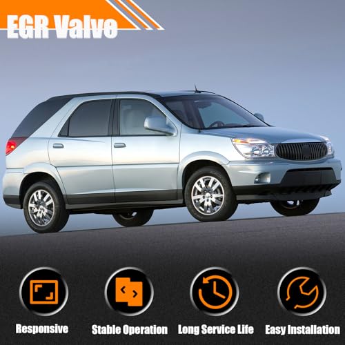 EGR Valve EGR1291 Replacement for Bu-ick Century Rendezvous, EGR Valve Exhaust Gas Recirculation Valves for Chevy Equinox Impala Lumina Malibu for Oldsmobile Pontiac Saturn Replace OE# EGRV438 EG10172