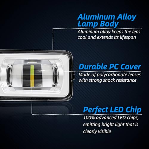 wideep Premium Dual colors LED Fog Light Assemblies For F150 2015-2020 Ford, Two-Tone White and Amber Light, For 17-19 F250/F350/F450 Super Duty, Plug and Play Anti-fog IP67 DC 12V, 2Pcs, JL3Z-7222-D