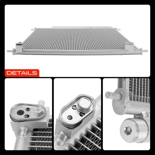 A-Premium Air Conditioning A/C Condenser Compatible with Honda Pilot 2009-2015 3.5L, Sport Utility, Replace# 80110SZAA01