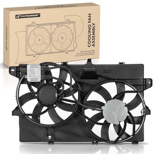 A-Premium Engine Radiator Cooling Fan Assembly Compatible with Select Ford & Lincoln Models - Edge 2007-2014, MKX 2007-2012 - Replace# 9T4Z8C607A