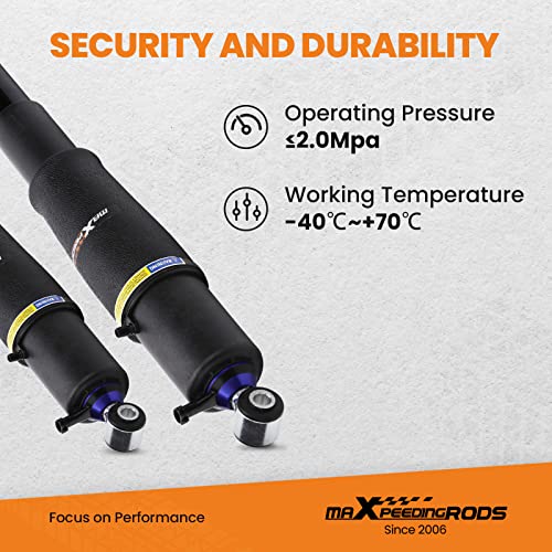 maXpeedingrods 2PCS Rear Air Shocks Suspension Struts for Cadillac Escalade for Chevy Tahoe Suburban 1500 for GMC Yukon 2000-2014 25979391 25979393 25979394