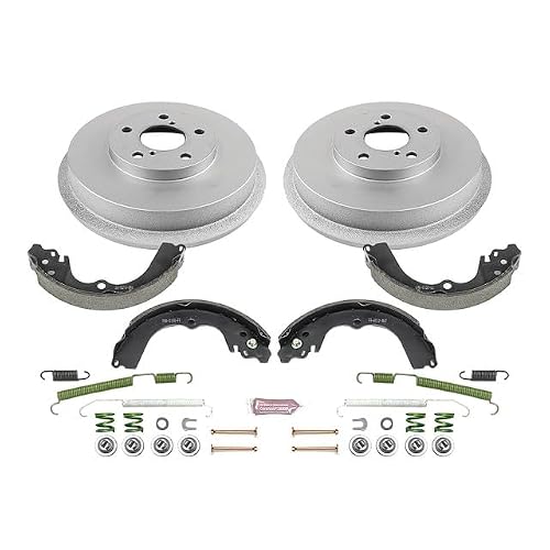 Power Stop KOE15332DK Autospecialty Rear Replacement Brake Kit-OE Brake Drums & Ceramic Brake Pads For Subaru Forester 1998-2008, Subaru Impreza 1997-2003 [Model Specific]