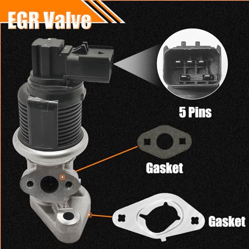 EGR Valve 53034192AA Replacement for 2008-2010 Dodge Dakota Durango Nitro RAM 1500 Pickup, EGR Valve Exhaust Gas Recirculation Valves Fit for Commander Grand Cherokee Liberty Replace OE# 53032948AD