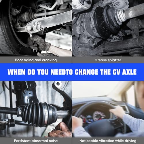 Front Left and Right CV Axle Shaft Assembly Fit for Honda Civic DX EX EX-L GX HF LX LX-S 1.8L L4 2006-2015 (Automatic Trans Only), Replace for 66-4232 66-4233, 2 pack CV Joint Shaft