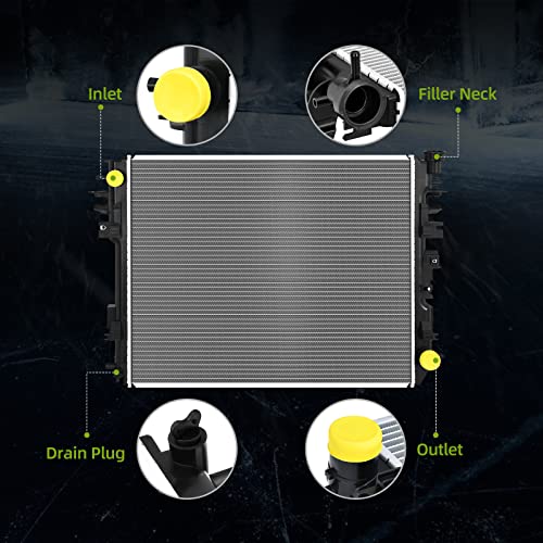 AUTOSAVER88 Radiator Compatible with 2009-2018 Ram 1500 2011-2013 Ram 2500 3500 3.6L 3.7L 4.7L 5.7L V6 V8