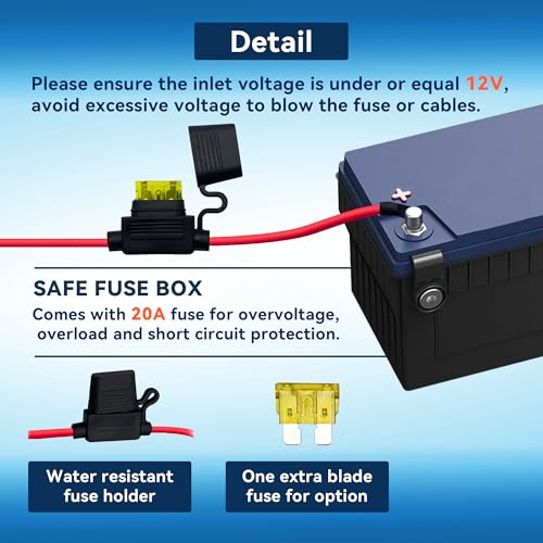 FASTSTORM Electric Fan Relay Kit 12V 60 AMP Electric Radiator Cooling Waterproof Fan Relay Kit with Thermostat Control Switch 185 On 175 Off Upgrade