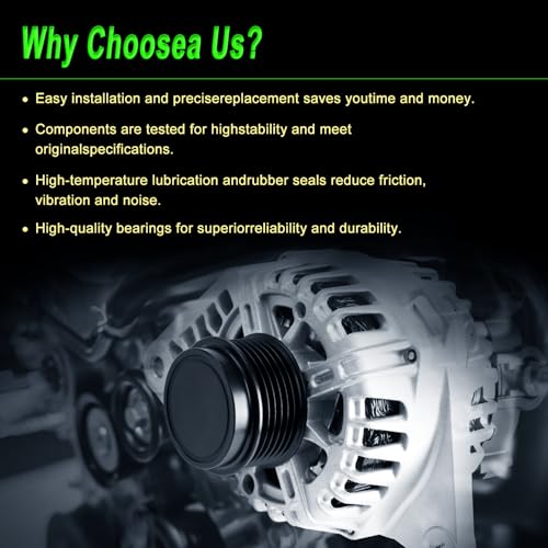 SHICHU Alternator Compatible with 2011-2017 Elantra 2012-2013 Soul 2014-2016 Forte 1.8L 2.0L L4 Replace for 11610 373002E200 2610428