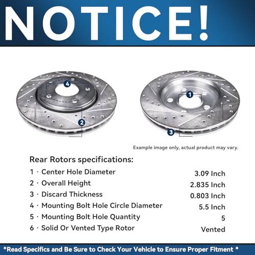 Detroit Axle - Brake Kit for 2006-2018 Dodge Ram 1500 2007-2009 Durango