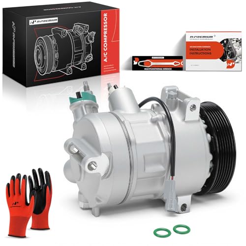 A-Premium Air Conditioner AC Compressor with Clutch Compatible with Jeep Compass Patriot 2009-2017 & Dodge Caliber 2009-2012, 1.8L 2.0L 2.4L