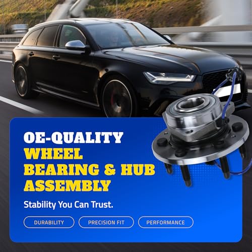 MOOG Front Wheel Bearing & Hub Assembly - Ram Classic Hub Replacement - Rust Resistant Studs - Quad Lip Seal Protection - Advanced Raceway Design
