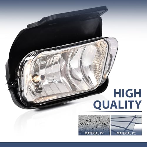 PIT66 Fog Lights Pair Compatible with Chevy Silverado 2003-2006 Clear
