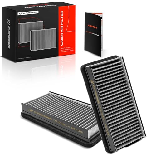 A-Premium 2-PC Cabin Air Filter w/Activated Carbon Compatible with Chevy, Buick, Oldsmobile, Pontiac & Saturn - Uplander 05-09, Venture 01-05, Rendezvous 02-07, Terraza, Silhouette, Aztek, Montana