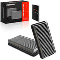 A-Premium 2-PC Cabin Air Filter w/Activated Carbon Compatible with Chevy, Buick, Oldsmobile, Pontiac & Saturn - Uplander 05-09, Venture 01-05, Rendezvous 02-07, Terraza, Silhouette, Aztek, Montana