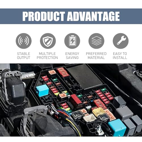 cerfioo Pack-4 Car 5 Pin Socket Relay, 12V 40A Waterproof Conversion Start DC Wiring Harness Modification Flame Retardant and Stable Relays, Universal Boat Motor Replacement (Black), CERJDQ374BL-4PC