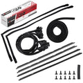 HRepair Weatherstripping Seal Kit,Window Molding Trunk Seal Weatherstripping Kit,fits for Chevy Monte Carlo 1983-1988丨Replaces#128555(9-PCS)