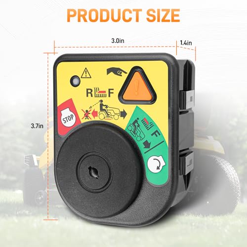 Ignition Module Switch with 2 Keys 7 terminals Compatible with Cub Cadet MTD Craftsman -LT1042 LT1045 LT1046 LTX1040 XT1 XT2 LT42 LT46 SLX50 T110 T1200 T1400 T1600 Riding Replace#925-06119c 725-04227