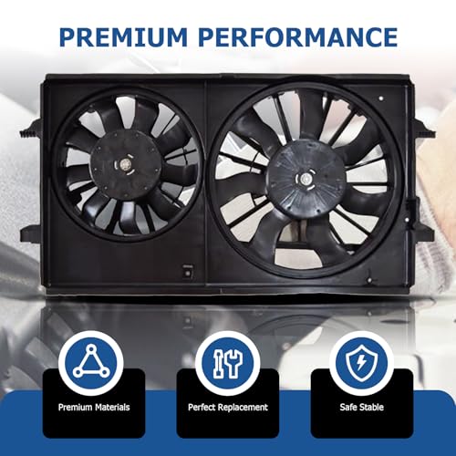 WFLNHB Radiator Cooling Fan Replacement for Pontiac G6 2005-2010 Replacement for Chevrolet Malibu 2004-2012 620610