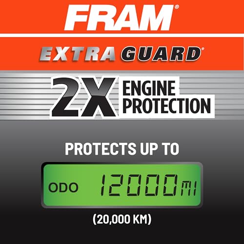 FRAM Extra Guard CA8755A Replacement Engine Air Filter for Select Cadillac, Chevrolet, and GMC Models, Provides Up to 12 Months or 12,000 Miles Filter Protection