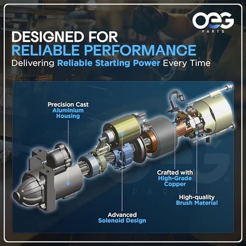 OEG Parts New Starter Compatible with Dodge RAM 5.7L 1500 2500 3500 4000 2009-2010 & Durango 2011-23, Compatible with Jeep Commander 09-10, Grand Cherokee 09-2021 56044736A, M000T23271, R6044736AC