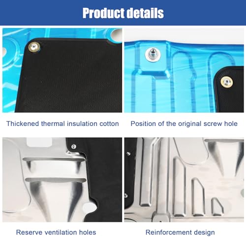 Engine Splash Shield Guard Compatible with Honda Civic 2022 2023, Engine Case Guard Under Car Shield Cover OEM 74111T20A0 74111-T20-A00 Engine Splash Guard