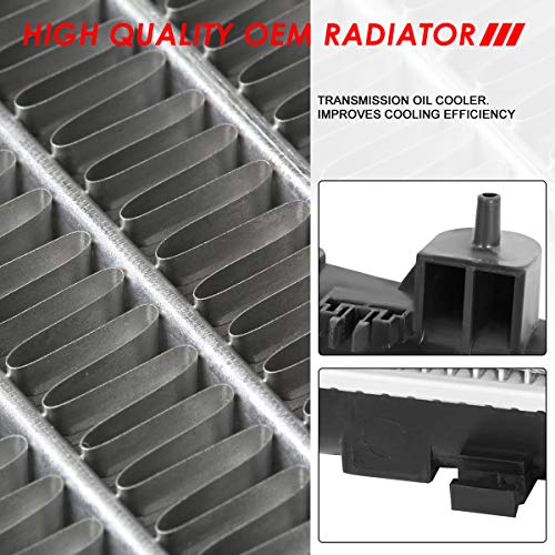 Auto Dynasty Radiator Compatible with 2011-2014 Mazda 2 AT MT, DPI 13233 Factory Style 1-Row Cooling Radiator, Aluminum Core