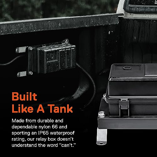 True Mods Waterproof 12V Fuse Relay Box Block Kit w/Pre-Wired Harness [12 & 16AWG] 6 Gang Bosch Style 5Pin 30A/40A Universal Relay & Fuse Panel for DC Auto Automotive Vehicle Car Marine Boat Jeep UTV