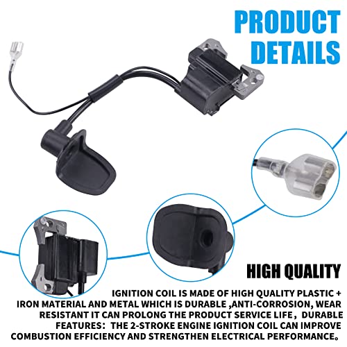 JINGKE 2-Stroke Engine Ignition Coil for 33cc 43cc 47cc 49cc 50cc Mini moto Dirt Pocket Bike Chopper Scooter Kids Quad ATV Minimoto Mini bike Dirt Bike