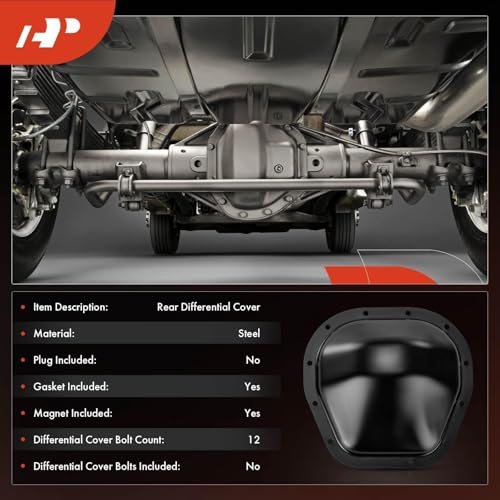 A-Premium 10.25 inch Rear Differential Cover W/Gasket Fit for Ford F-150, F-150 Heritage, F-250, F-350, F-250 F-350 Super Duty, E-350 Super Duty, E-350 Club Wagon, Excursion & Lincoln Mark LT