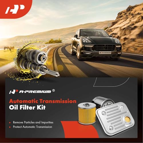 A-Premium Automatic Transmission Fluid Filter with Pan Gasket, Compatible with Chevry, Buick, Cadillac, Oldsmobile & Pontiac - 1991-2011 - Equinox, Malibu, Impala, LaCrosse, Regal, Grand Am & More