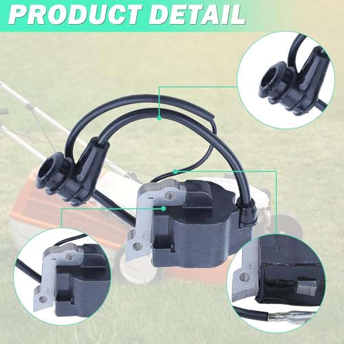 Ignition Coil for Honda GX35 UMK435 HHT35S and Series, ADEFOL Ignition Coil Module with Spark Plug Brushcutter Accessory 4-Stroke Engine Parts Replace 30500-Z0Z-013, 30500-Z3F-003