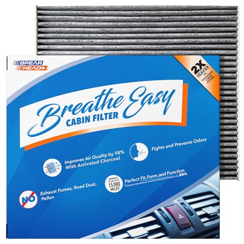 Spearhead Odor Defense Breathe Easy Cabin Filter | Fits 13-18 Altima/16-23 Maxima/15-24 Murano/13-20 Pathfinder/2013 JX35/14-20 QX60 Like OEM | Up to 25% Longer Lasting w/Activated Carbon (BE-776)