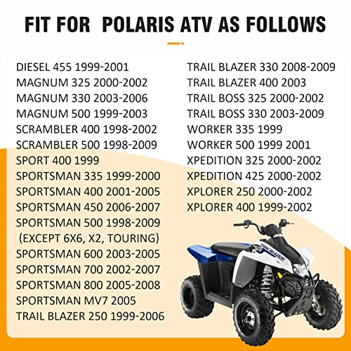 M MATI Rear Brake Master Cylinder for Polaris Sportsman Scrambler Magnum Trail Blazer Trail Boss Xpedition Xplorer 500 450 425 400 335 330 325 250 600 700 800 1910301 1910311 1910791 1910790 1911113