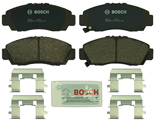 BOSCH BC787 QuietCast Premium Ceramic Disc Brake Pad Set - Compatible with Select Acura CL, RL, TL, TSX; Honda Accord; FRONT