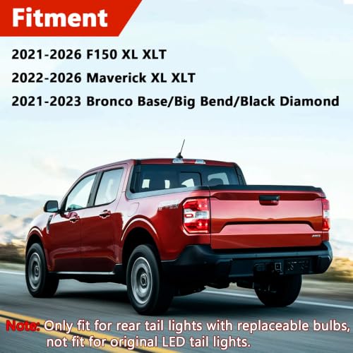 FAXCARS WT21/7W WT21W/7W OEM Standard Halogen Replacement Rear Tail Brake Turn Signal Light Bulb 12V WT21 21W Long Life, Pack of 2