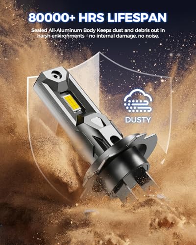 Marsauto - H7 led lights for car - High Performance Halogen Headlight Bulb, High Beam, Low Beam and Fog Replacement Bulb (Contains 2 Bulbs)