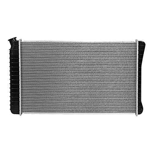 DNA Motoring OEM-RA-709 OE Style 1-Row Aluminum Core Radiator Compatible with 81-86 C/K 1500 2500 3500,28-1/4" W X 17-1/4" H X 1-1/4" D,1-5/16" Inlet / 1-9/16" Outlet