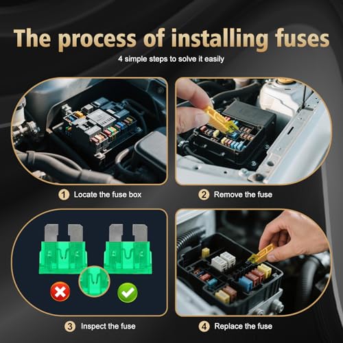 Nayoto 1200pcs Car Fuses Assortment Kit, 520PCS Standard Fuse Kit & 680PCS Mini Fuses + 1 Puller for Auto/RV/Truck/Motorcycle/Yacht (2A 3A 5A 7.5A 10A 15A 20A 25A 30A 35A 40A)