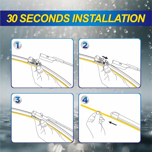 5 PLUS® Silicone Windshield Wipers Replacement for 2013-2021 BUICK Encore,2015-2021 CHEVY Trax Wiper Blades(Set of 3),Automotive Replacement Windshield Wiper Blades For My Car-26"/14"/10"