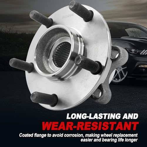Pair 513296 Front Wheel Bearing Hub Assembly Compatible with Infiniti JX35 2013, QX50 2019, QX60 2014-2019, for Nissan Altima Maxima Murano Pathfinder 2013-2019 Hub Bearing Kit, 5 Lug