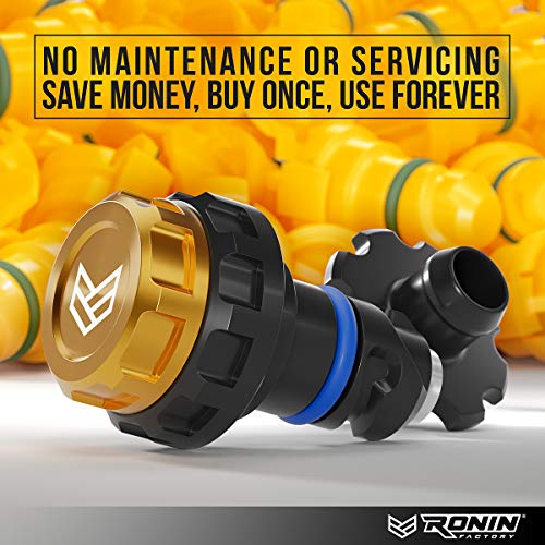 RONIN FACTORY Ford F150 Oil Drain Plug 2015+ F150 Raptor Mustang (Ford Bronco V6) (2024+ Ford Ranger/Raptor) Replacement Yellow Plastic Engine Oil Drain Plug BC3Z-6730-A / FT4Z-6730-A / KX6Z-6730-B