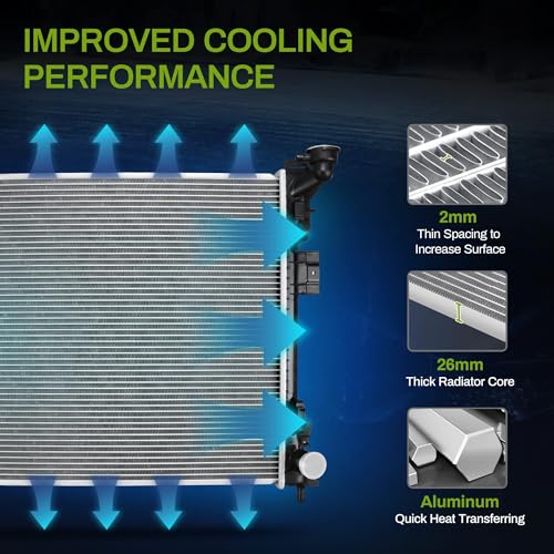 AUTOSAVER88 Radiator Compatible with 2008-2020 Dodge Grand Caravan 2012-2015 Ram C/V 2008-2016 Chrysler Town & Country 2009-2014 VW Routan 3.3L 3.6L 3.8L 4.0L V6, Replace CU13063