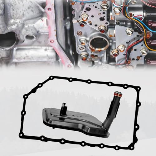 Upgraded Silverado/Sierra 6L80E 6L90E Transmission Filter with Gasket Kit Compatible with Chevy Express Silverado 1500 2500 3500 Suburban GMC Savana Sierra Yukon Escalade, Replaces# 24236933 24236517