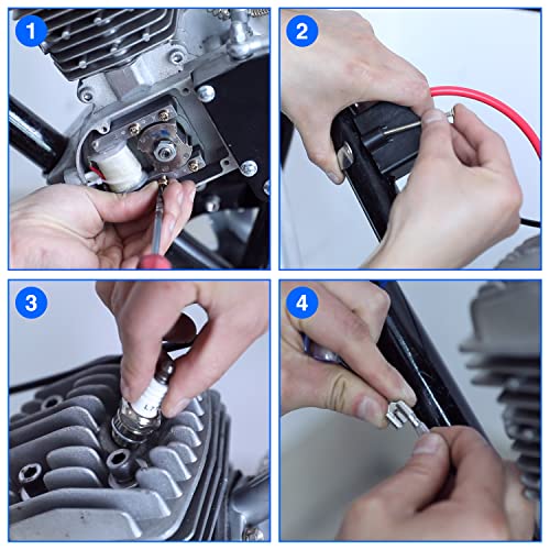 YOXUFA Motorized Bike CDI Ignition Coil + Magneto Coil Kit for 2 Stroke 49cc 50cc 66cc 80cc 100cc PK80 BT80 YD100 Engine Gas Motorized Bike Bicycle Parts