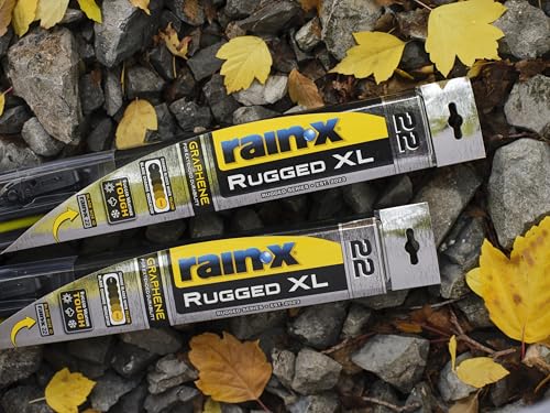 Rain-X 870428 Rugged XL Wiper Blade 28", Windshield Wipers Replacement, Quiet & Durable Beam Design, All Weather Performance & Easy Universal Install, Blade Wear Indicator (Pack of 1)