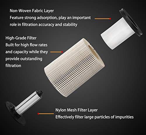 TP1015 Fuel Filter for 6.6L Duramax Diesel Compatible with 2017-2025 Chevy Silverado/GMC Sierra 2500HD 3500HD, 2014-2019 Chevy Cruze | Replaces# 23304096, 13539108, 23456595, with Seals (2 Pack)