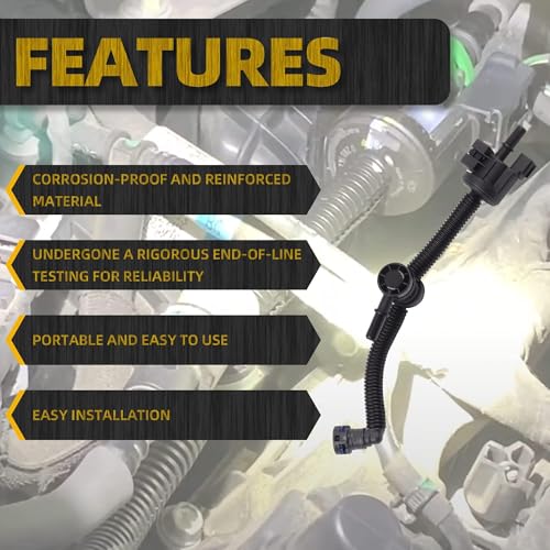 Dasbecan Vapor Canister Purge Valve Compatible with Ford F150 2015-2018 Edge 2015-2024 Explorer 2020-2024 2.7L 3.0L Fuel Tube Support Bracket Repalces# GL3Z-9B325-B FL3Z-9B325-A GL3Z-9B325-A 994-073